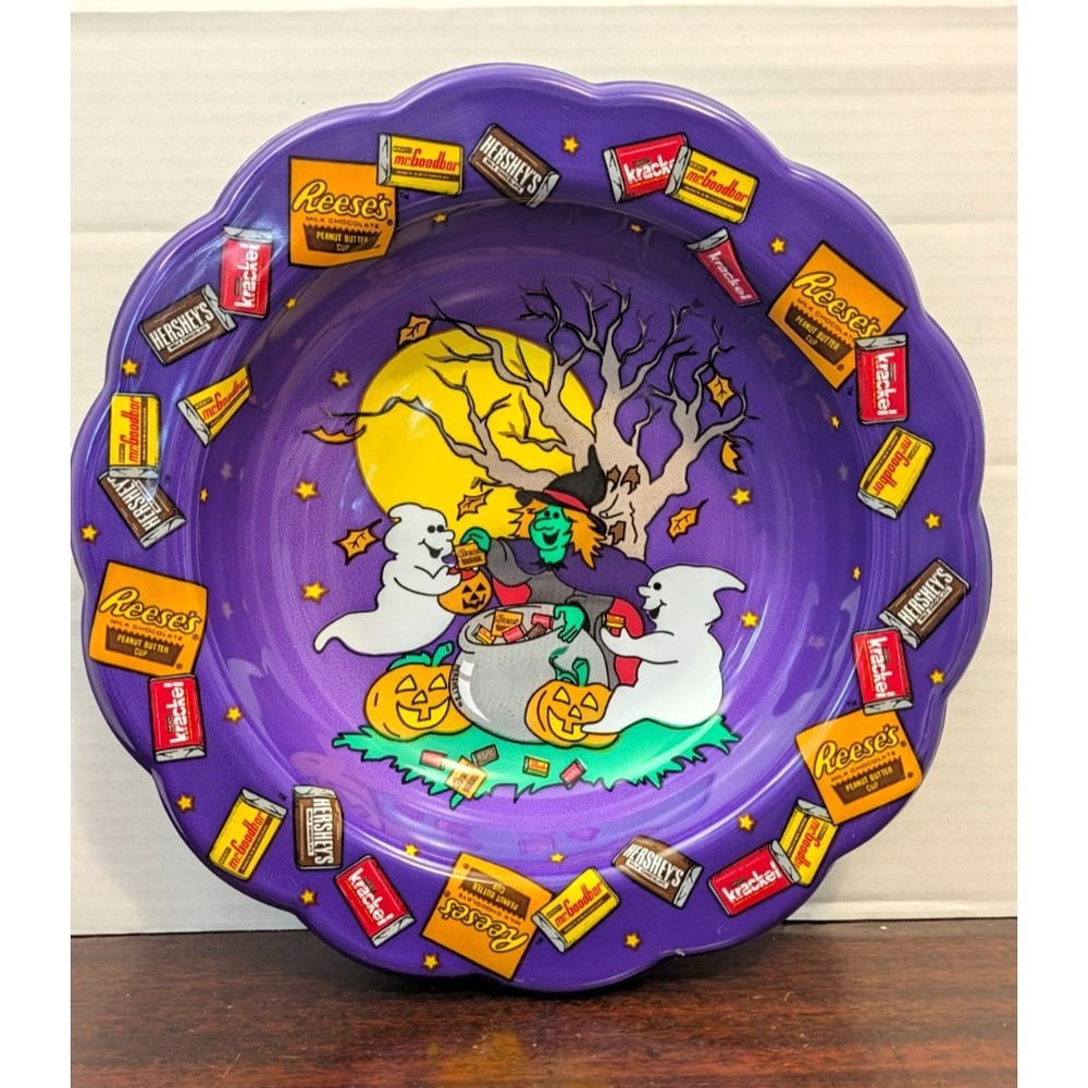Vintage 1995 Hershey Reese’s Halloween Candy Bowl Berman Industries USA Made